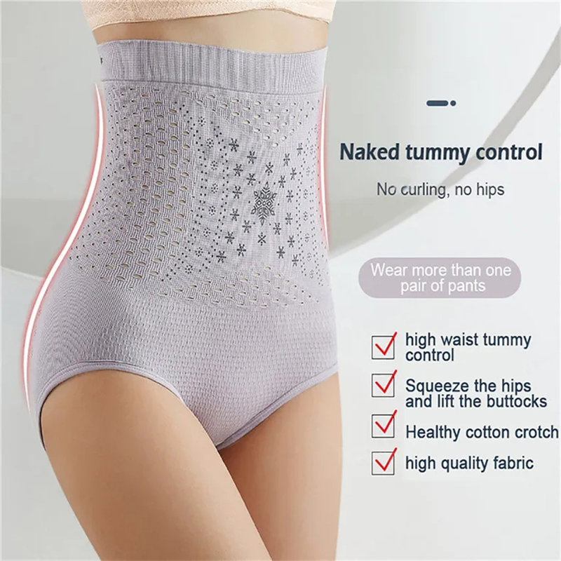 3pcs Women High Waist Compress - Seamless Underwear Women 评论和价格